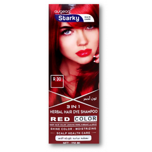 STARKY HERBAL HAIR DYE SHAMPOO 3 IN1 RED COLOR B30 250 ML